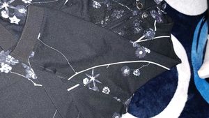 A Beautiful Printed Mini Dress Cum Frok