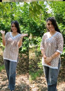 Trending Short Kurti 500 Rupees With Hairbow ✅