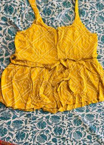 Mustard Short Kurti