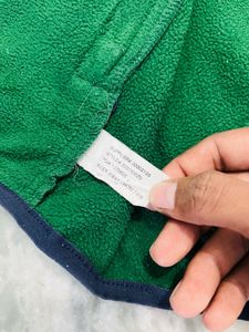 Ralph Lauren Green Fleece Zip-Up Jacket