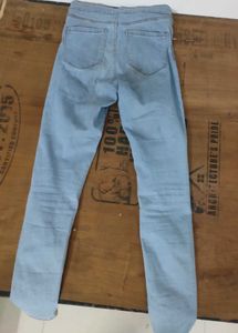 High Waist Blue Jeans