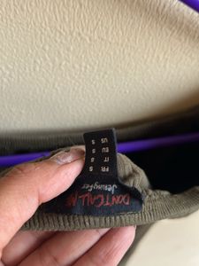 Olive green crop top