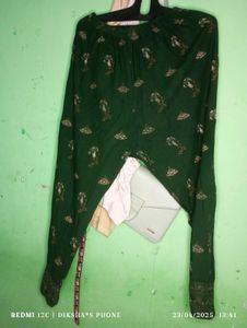Green Kurti With Trouser