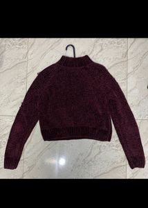 Velvet Knitted  Sweater