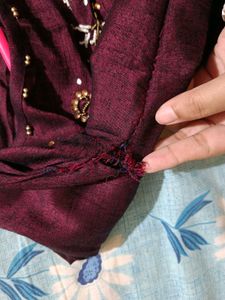 Embroidered Purple Kurti 💜