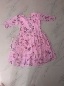 Floral Pink Party Dress