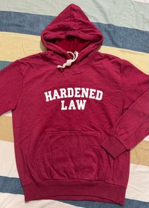 Red Graphic Print Hoodie