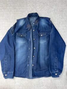 Denim Shirt with Embellishments