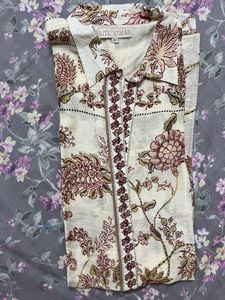 Ritu Kumar Crepe Floral Kurta Very Good Condition