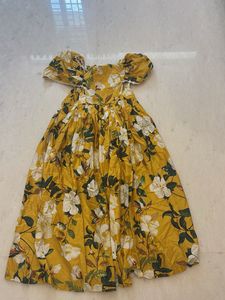 YELLOW FLORAL DRESS ❤️