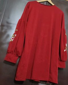Maroon Top For Girl Or Woman 40 Bust