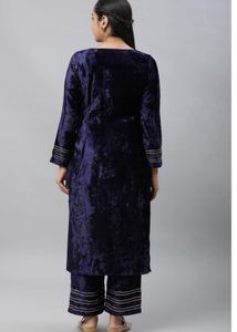 Elegant Velvet Kurta Set