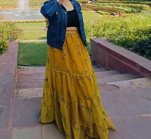 Long Beautiful Skirt Yellow 💛