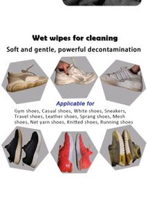 Natural Sneaker &amp; Shoe Cleaner Wipes - 1 Packs of 30 - Portable Sneakers Cleaner Shoe Wipes Quickly Remove Dirt &amp; Stains - These Disposable Shoe Cleaning Wipes Can Be Used On Most Footwear