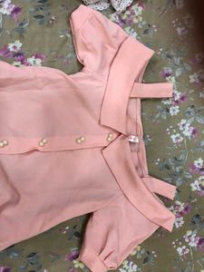 Pink Off The Shoulder Dress