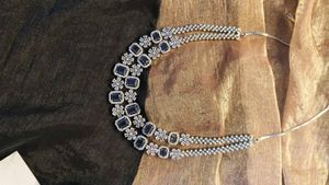 American Diamond Purple Necklace