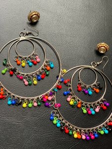 Multi Colour Earrings And Studs