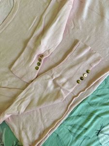 pink semi woolen top-2