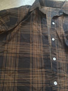 Brown Plaid Shirt