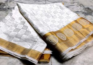 Pure Satin White Colour Wedding Silk Saree
