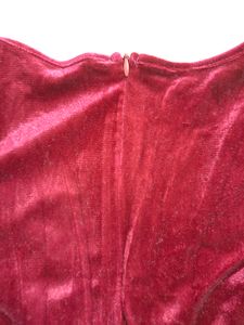 Red Velvet Mini Dress