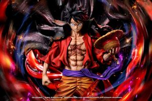 Luffy Action Figure Effect Pedestal Garage Kit