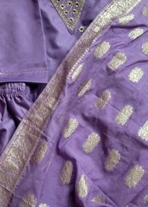 Elegant Lavender Kurta Set