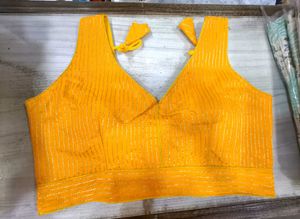 Elegant Yellow striped Blouse