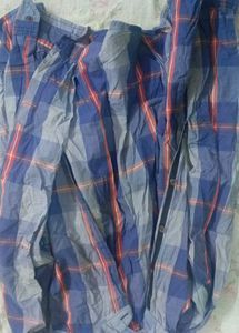 Blue & Red Plaid Shirt