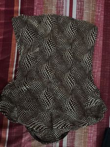 Very pretty and unique satin polka dotted shirt
