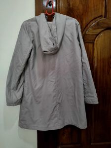 Grey Hooded Coat