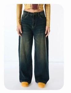 Trendy Wide Leg Denim Jeans