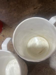 White Textured Mug