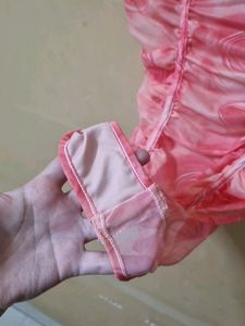 Ruched Pink Bodysuit