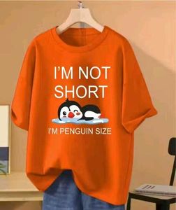 Orange Penguin Graphic Tee