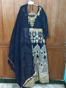 Embroidery Long Gown