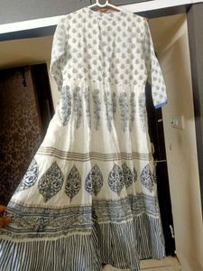 SANGRIA WHITE Embroidery Anarkali