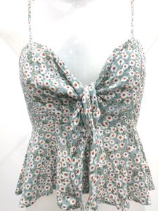 Floral Sleeveless Crop Top