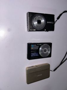 Sony Cyber-shot &amp; Canon Camera Vintage
