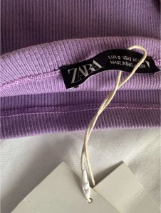 NWT Zara Purple Crop Top