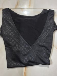 Korean Style Silk Cleavage Open Top