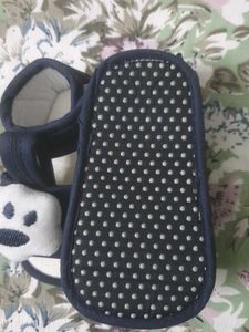 Baby Blue Paw Print Shoes