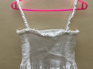 White Sundress with Ruffle Details