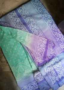 See green daily wear saree attached fall