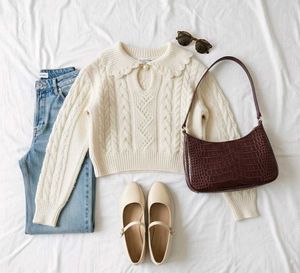 Chic Cable Knit Sweater