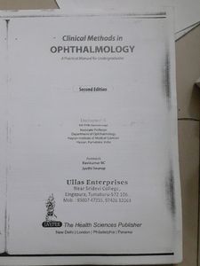 Ophthalmology Clinical Manual For Mbbs