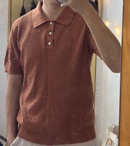 Mens Knitted Polo Shirt