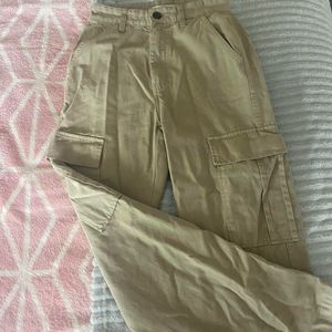 Beige Cargo Pants