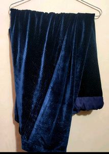 Sea🌊Blue Velvet Suit Salwar &amp; Dupatta For 42 Bust