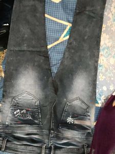 Distressed Denim Jeans